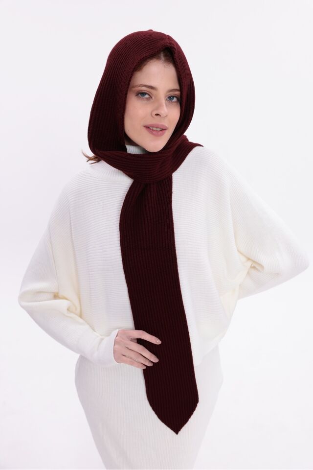 Kadın Balaclava Kapüşonlu Yumuşak Atkı Şal Kışlık