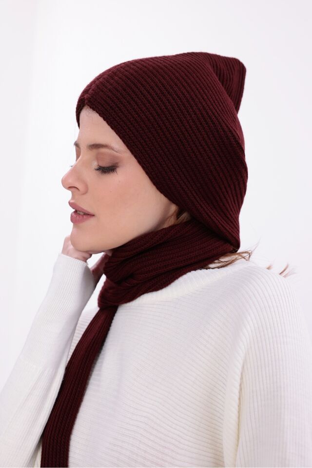 Kadın Balaclava Kapüşonlu Yumuşak Atkı Şal Kışlık