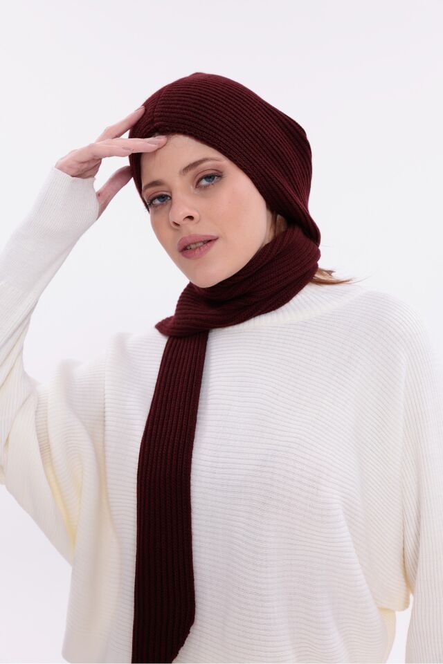 Kadın Balaclava Kapüşonlu Yumuşak Atkı Şal Kışlık