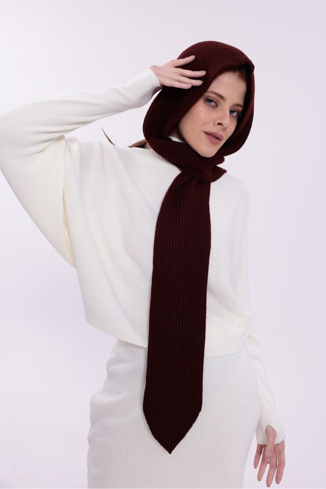 Kadın Balaclava Kapüşonlu Yumuşak Atkı Şal Kışlık